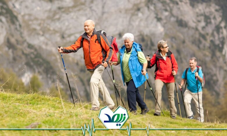 تقویت زانو برای کوهنوردی سالمندان